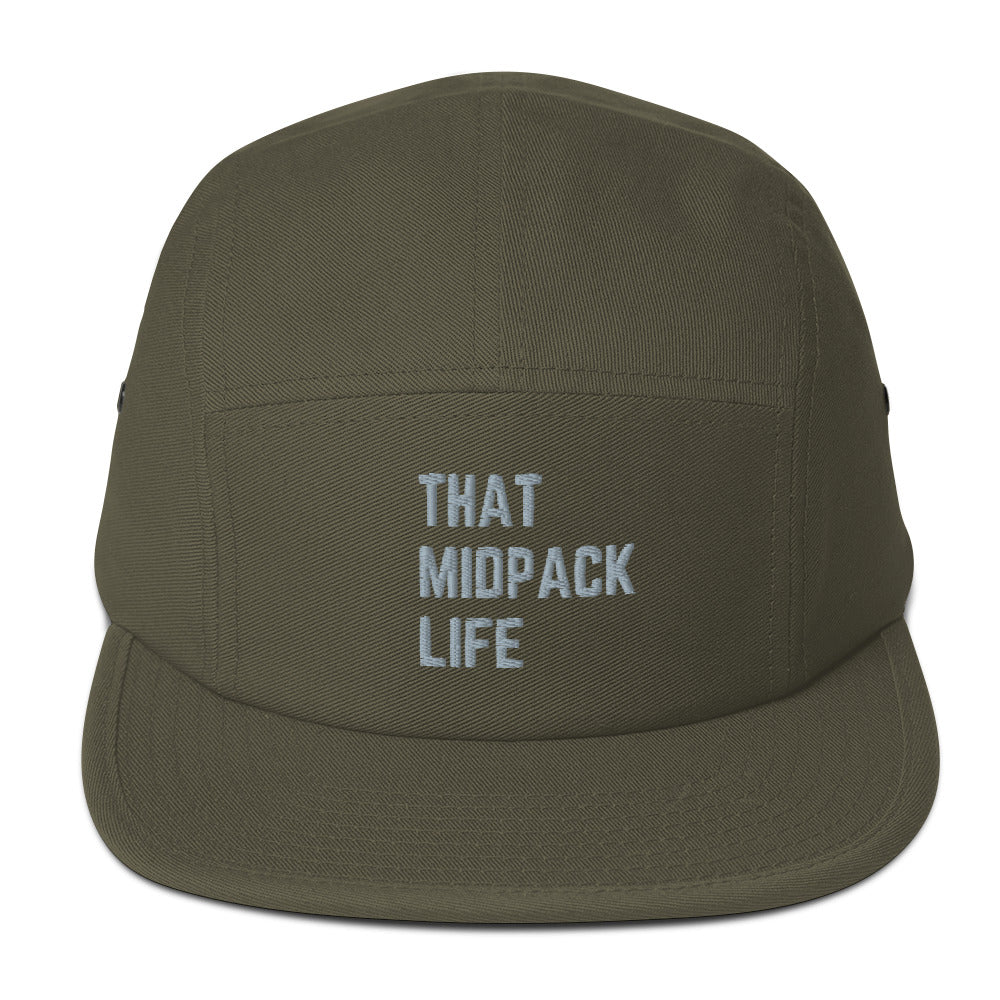 That MidPack Life Five Panel Cap - White Thread - RunTrailLife