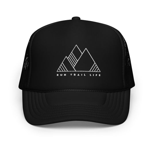 RTL - Foam Trucker Hat - White Logo - RunTrailLife