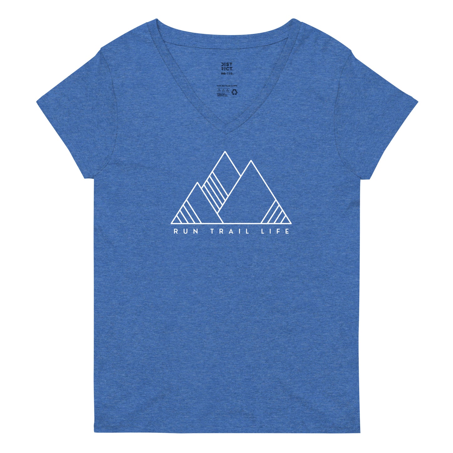 RTL Logo Women’s recycled v-neck t-shirt - RunTrailLife