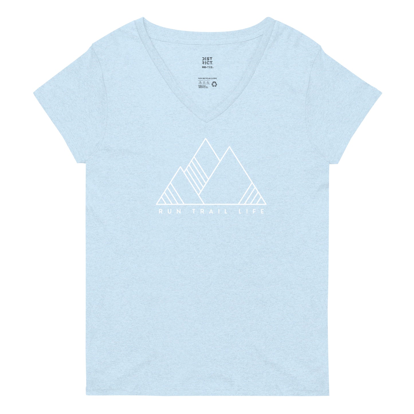 RTL Logo Women’s recycled v-neck t-shirt - RunTrailLife
