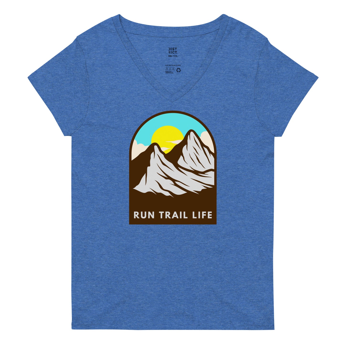 Mountains & Sun Women’s recycled v-neck t-shirt